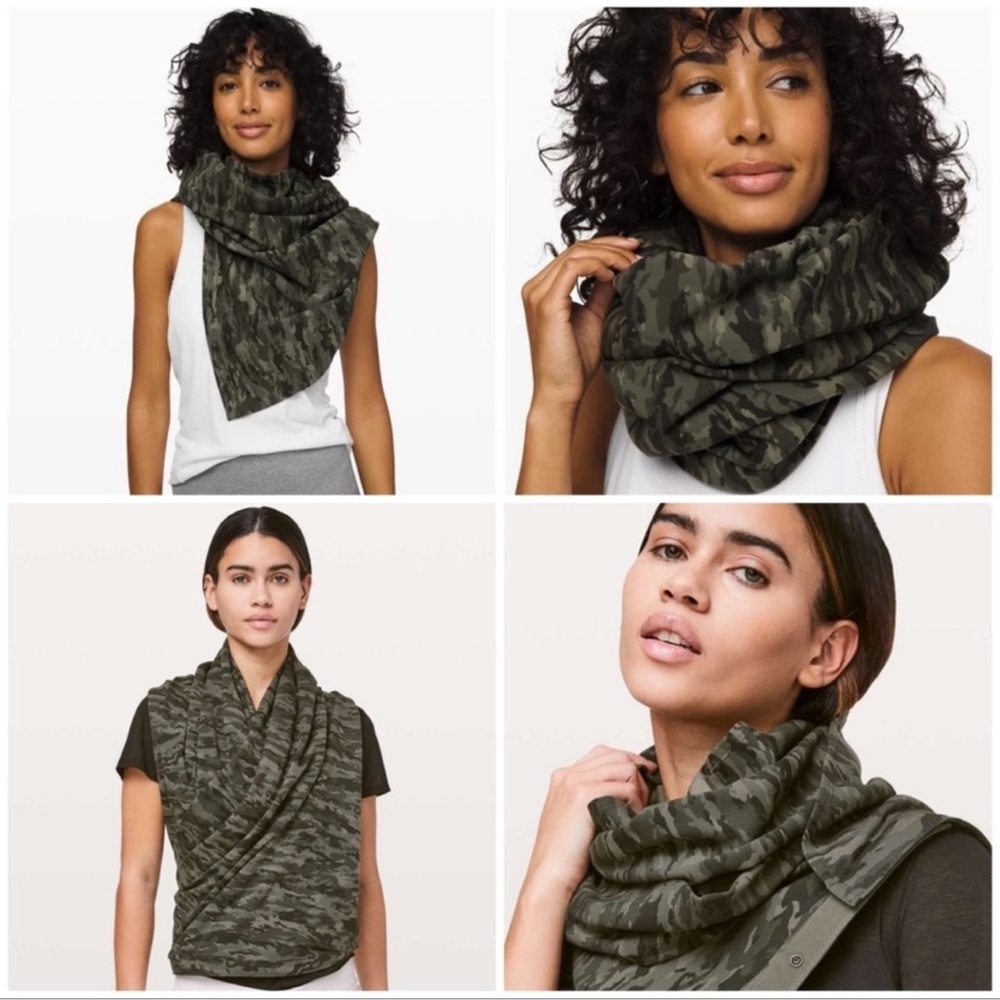 NWT Lululemon Vinyasa Scarf OS Camo